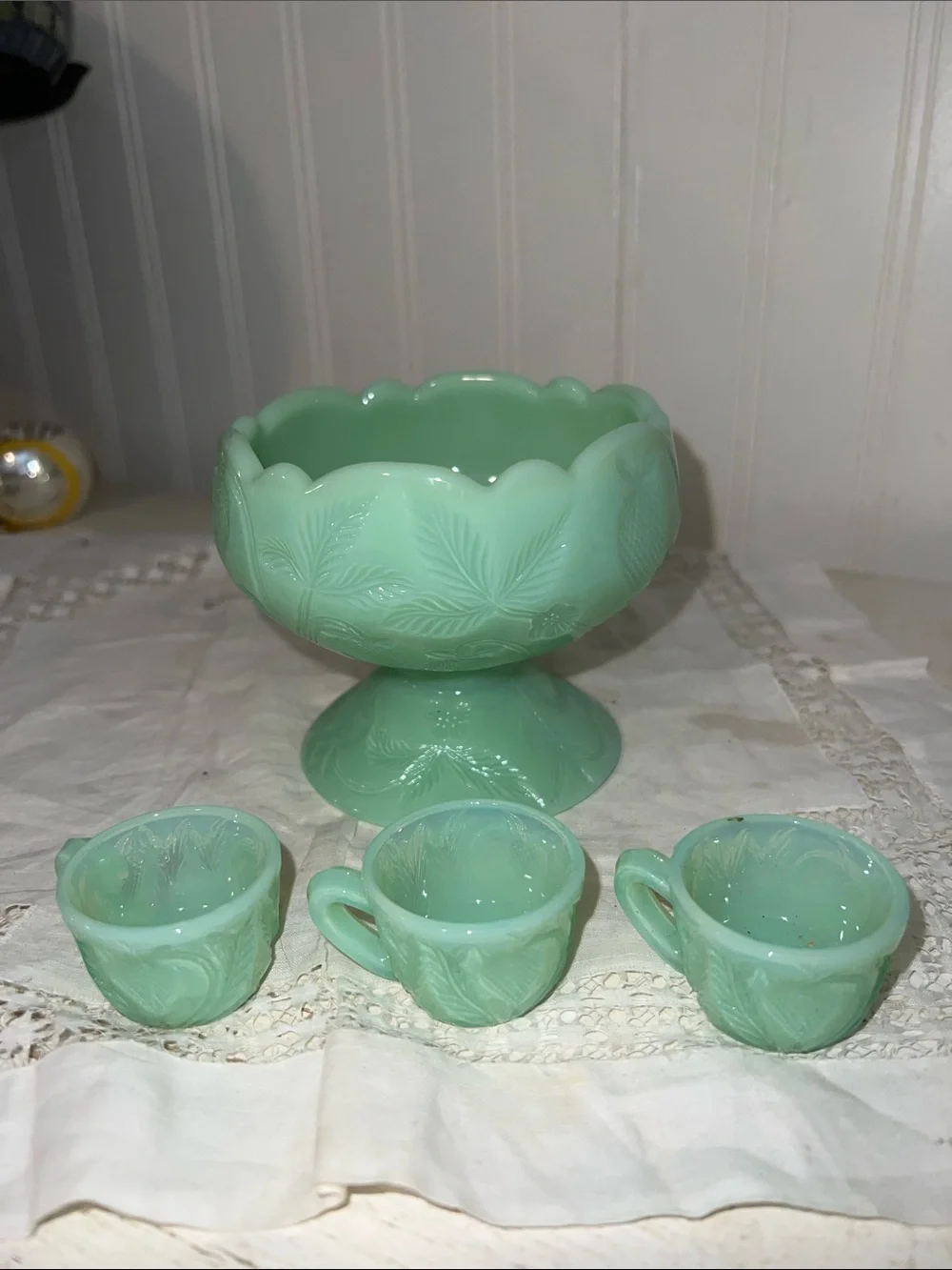 Child’s miniature Jadeite punch set